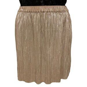 BCBGeneration Champagne Gold Skirt Size L